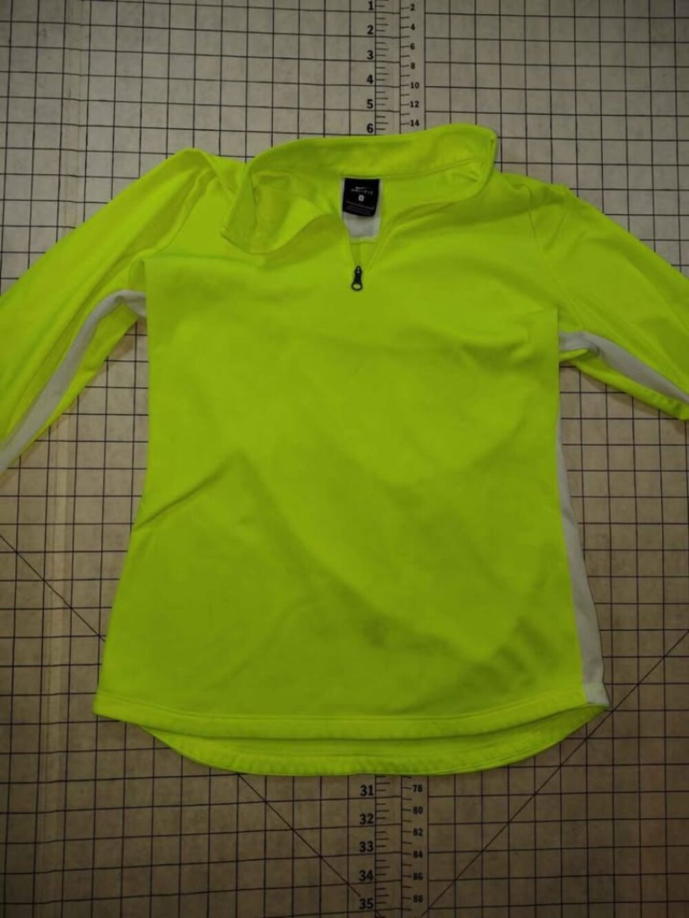 Men's Nike Dri-Fit Neon Green Quarter Zip Top